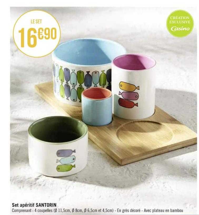 set apéritif santorin