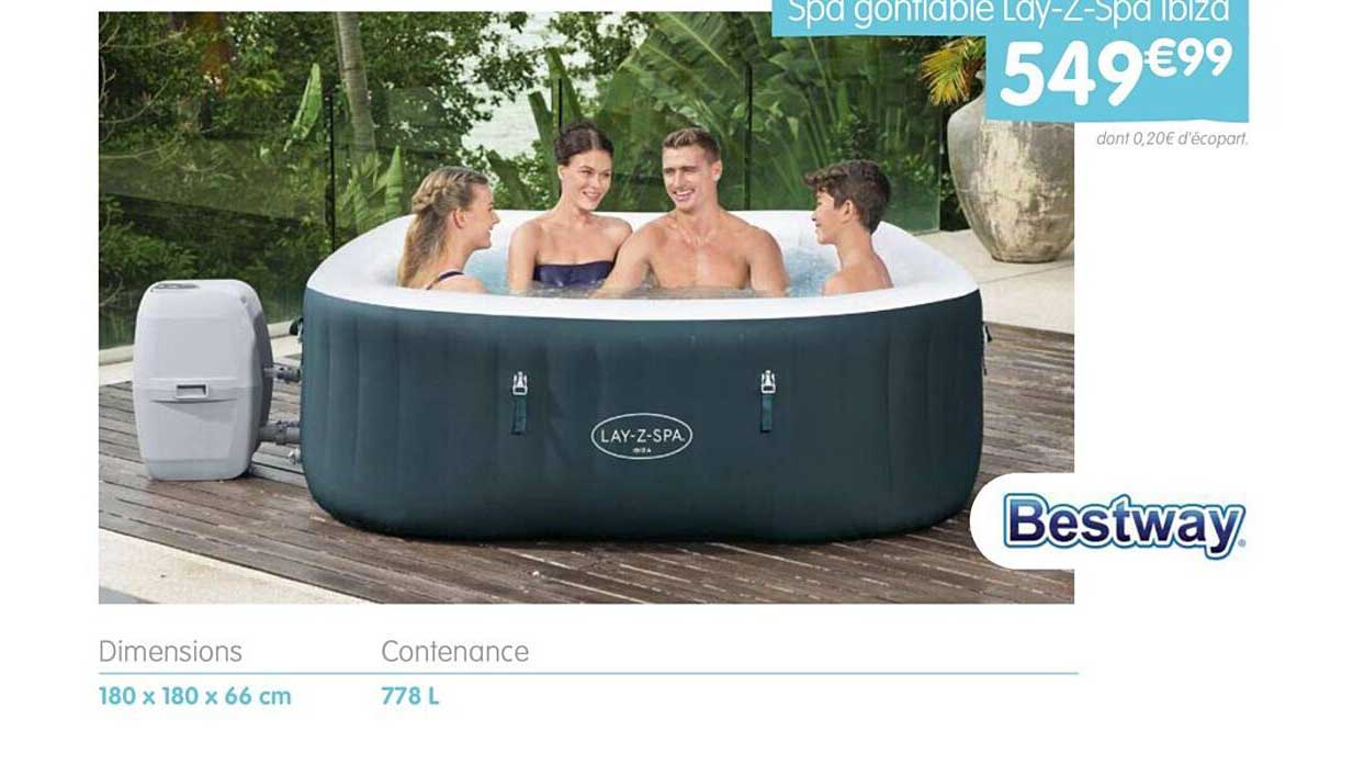 spa gonflable lay-z-spa ibiza bestway