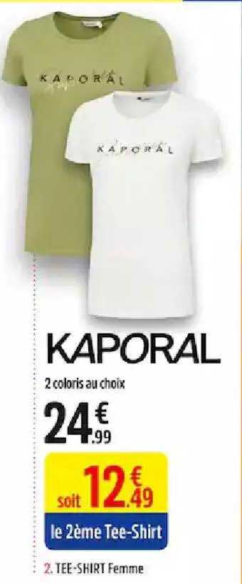 tee-shirt femme kaporal