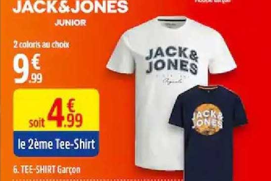 tee-shirt garçon jack&jones