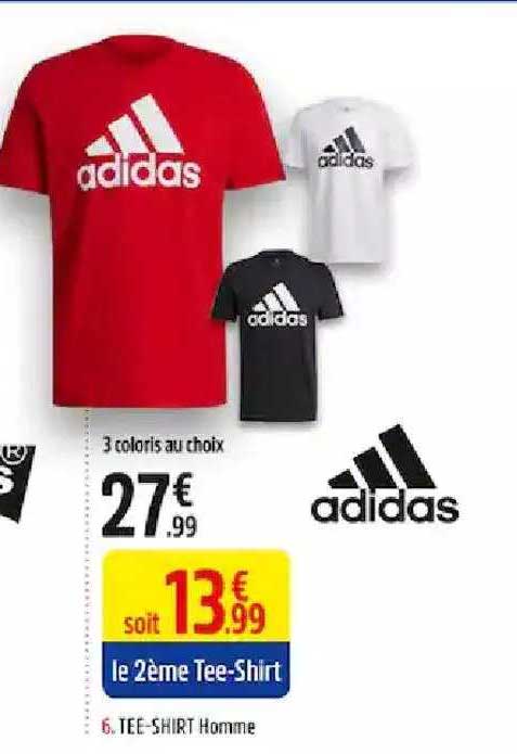 tee-shirt homme adidas