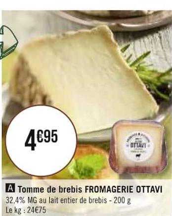 tomme de brebis fromagerie ottavi