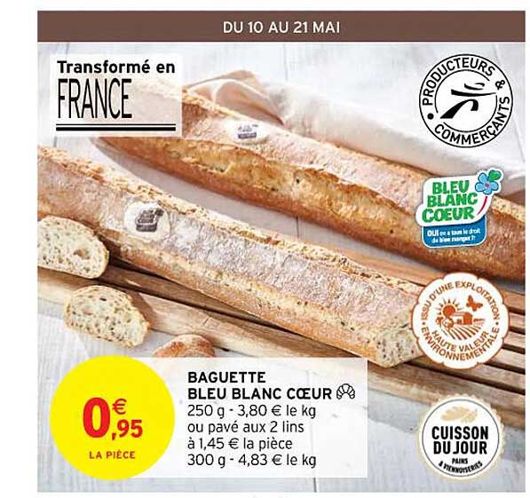 Baguette Bleu Blanc Cœur