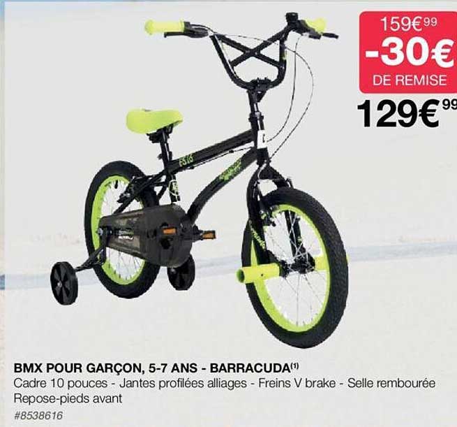 bmx pour garçon 5,7 ans - barracuda