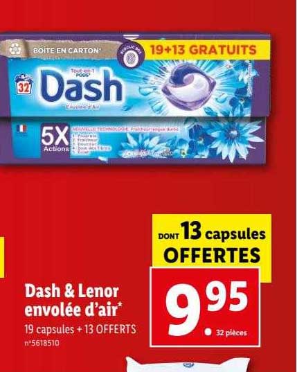 dash & lenor envolée d'air