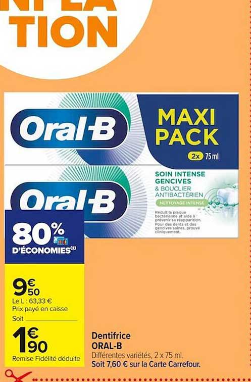 dentifrice oral-b