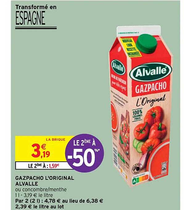 Gazpacho L'original Alvalle