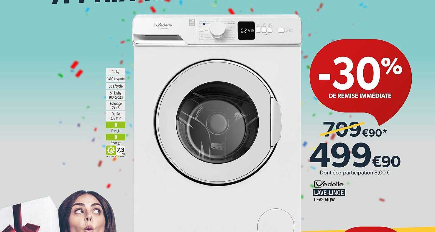 lave-linge vedette