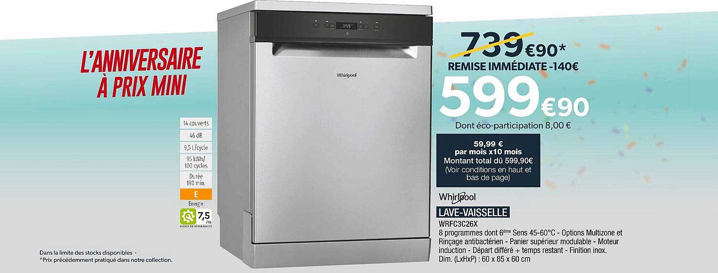 lave-vaisselle whirlpool