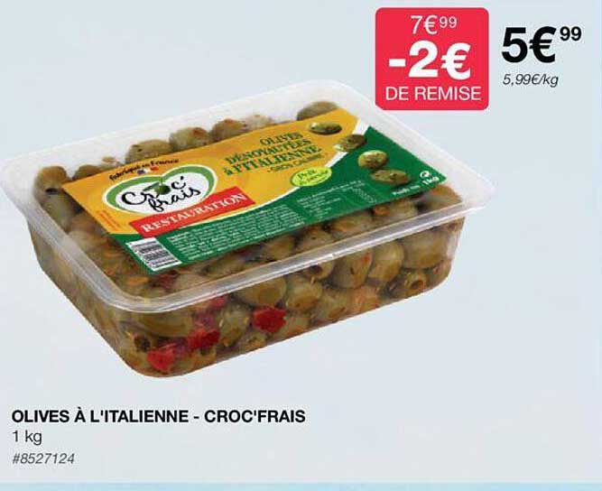 olives à l'italienne - croc'frais
