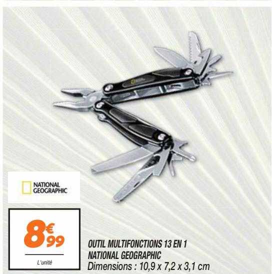 outil multifonctions 13 en 1 national géographic