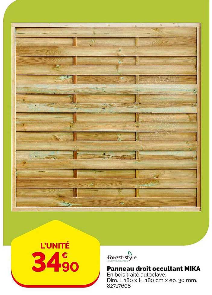 Panneau Droit Occultant Mika