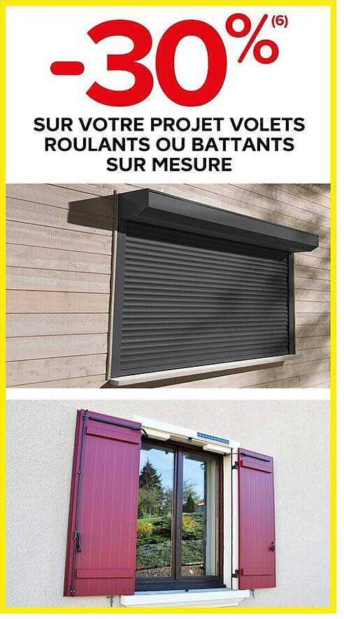 projet volets roulants ou battants sur mesure