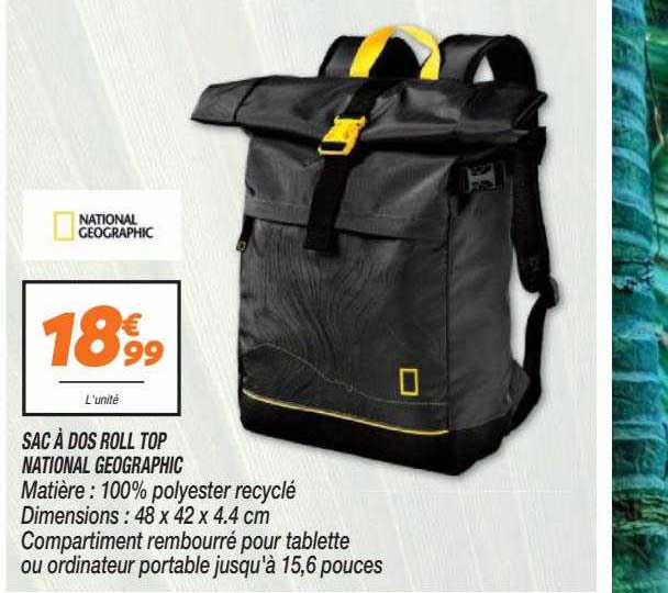 sac à dos roll top national géographic