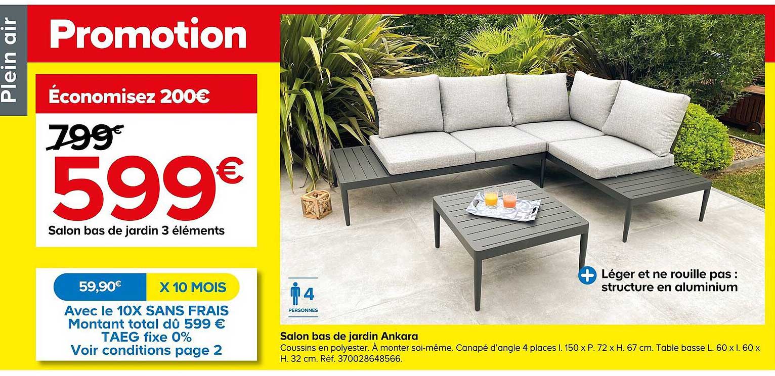 Salon Bas De Jardin Ankra