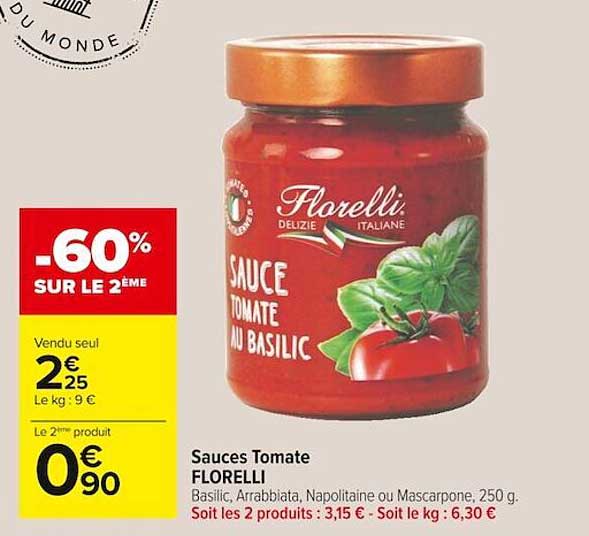 Sauces Tomate Florelli