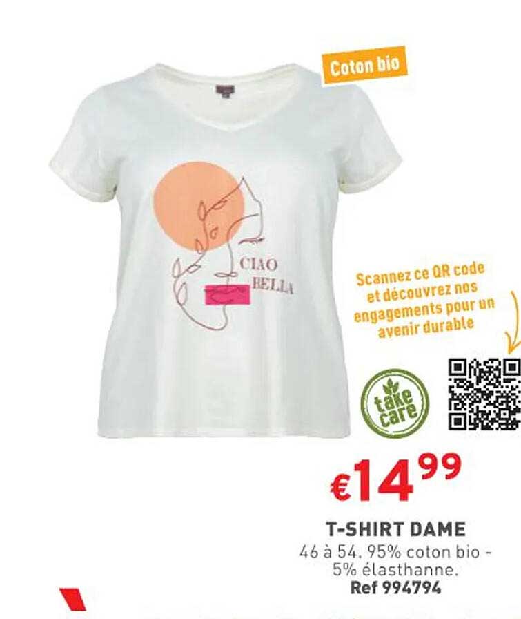 t-shirt dame