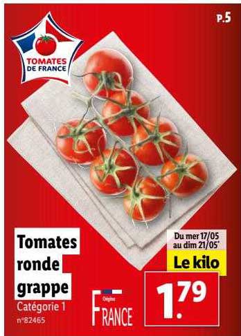 Tomates Ronde Grappe