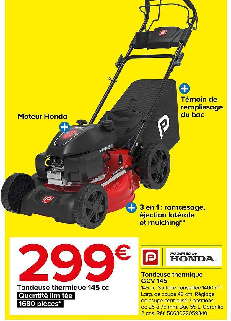 Tondeuse Thermique Gcv 145 Honda