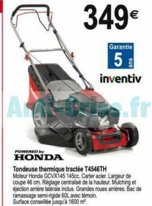 tondeuse thermique tractée t4546th honda