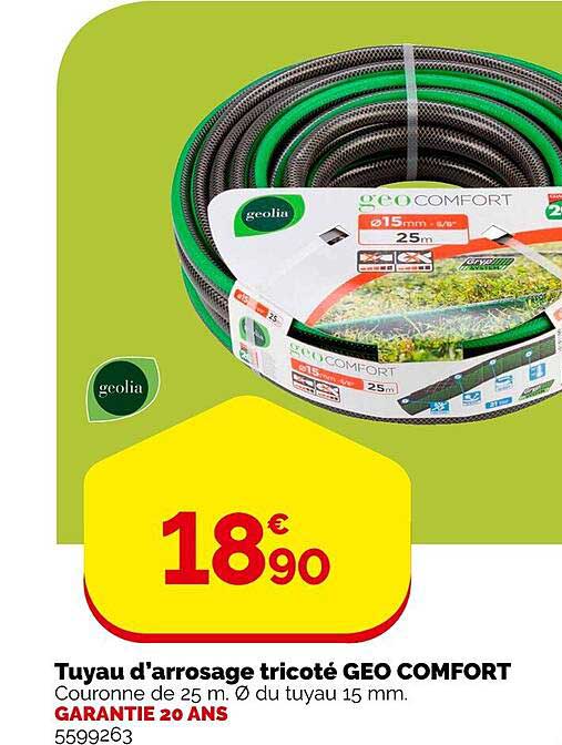 Tuyau D'arrosage Tricoté Géo Comfort