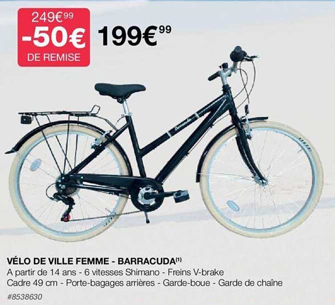 vélo de ville femme - barracuda