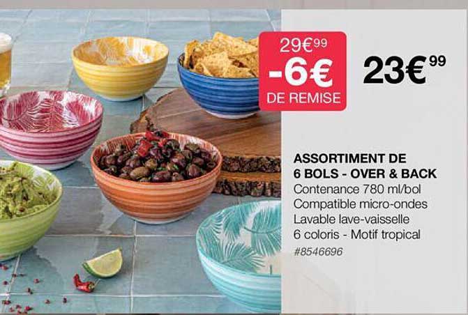 assortiment de 6 bols - over & back