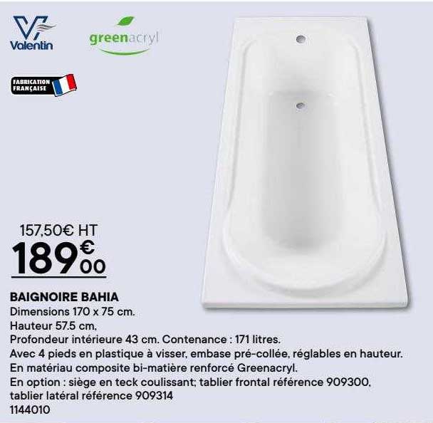 baignoire bahia