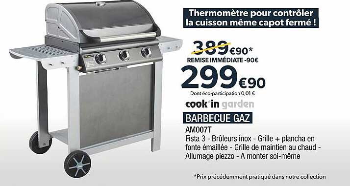 barbecue gaz cook'in garden