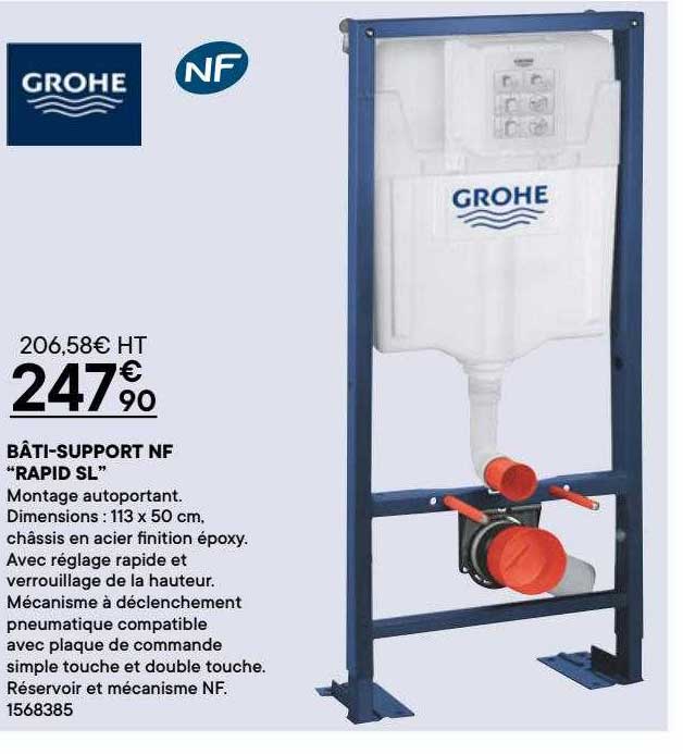bâti-support nf "rapid sl" grohe