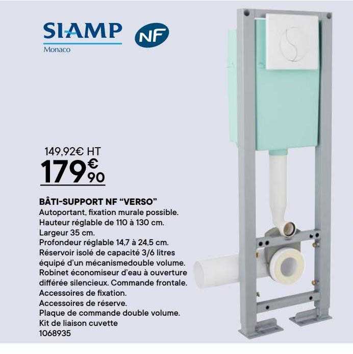 bâti-support nf "verso"