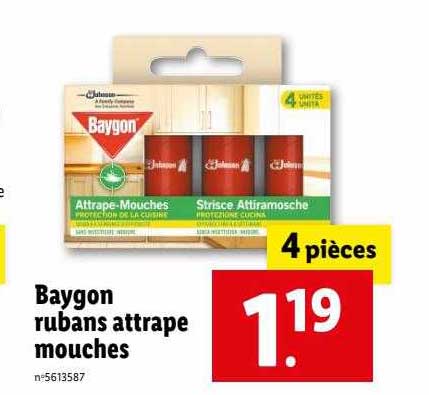 baygon rubans attrape mouches