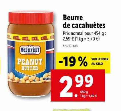 Beurre De Cacahuètes Mcennedy