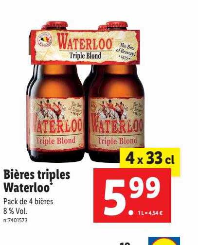 bières triples waterloo
