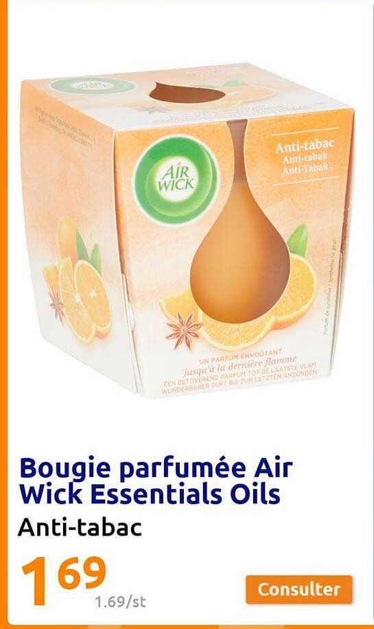 bougie parfumée air wick essentials oils
