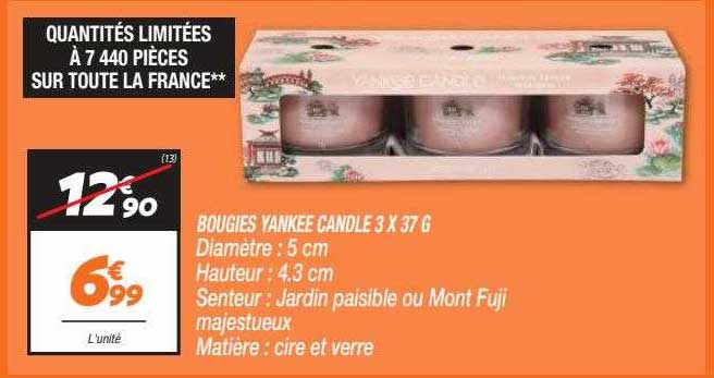 bougies yankee candle 3 x 37 g