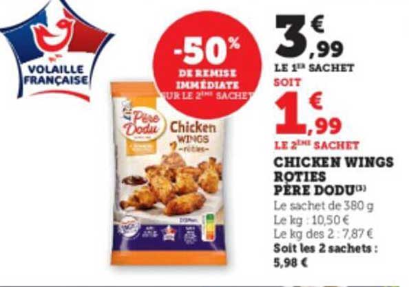 chicken wings rôties père dodu