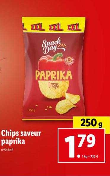 Chips Saveur Paprika Snack Day