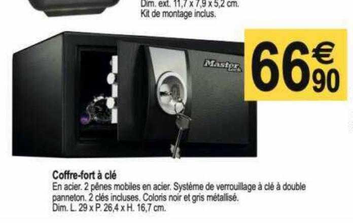 coffre-fort à clé