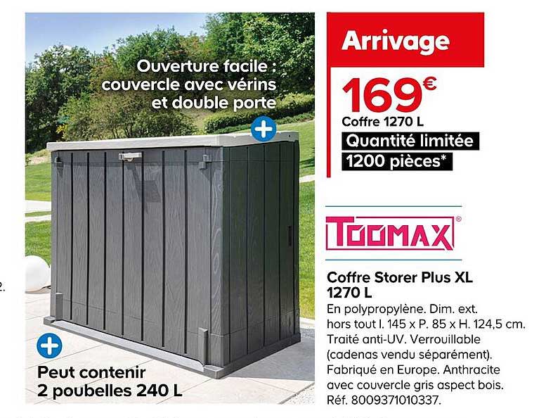 Coffre Storer Plus Xl 1270l Toomax