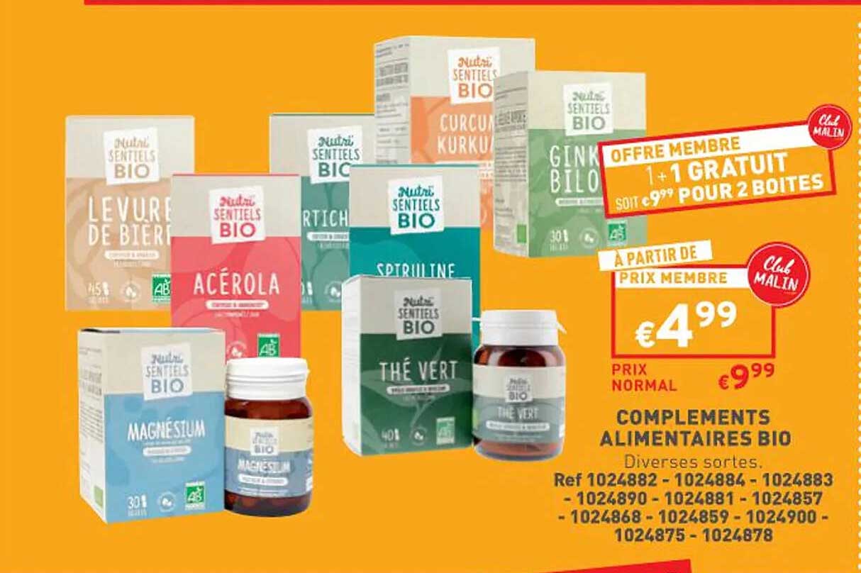 compléments alimentaires bio