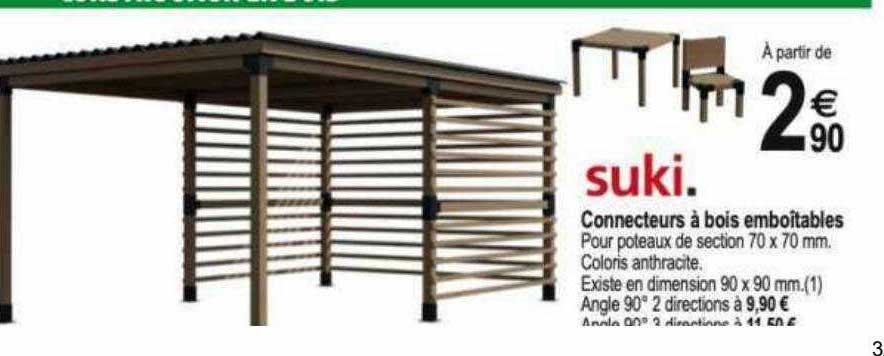 connecteurs à bois emboîtables