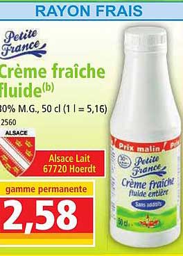 Crème Fraîche Fluide Petite France