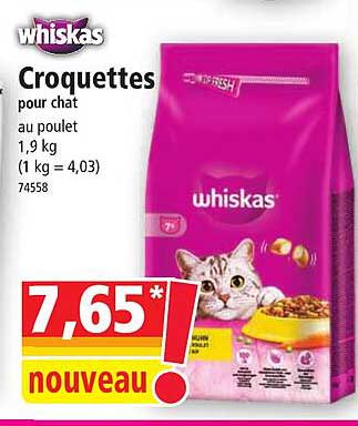 Croquettes Pour Chat Whiskas