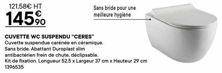 Cuvette Wc Suspendu "ceres"