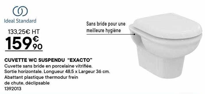 cuvette wc suspendu "exacto"