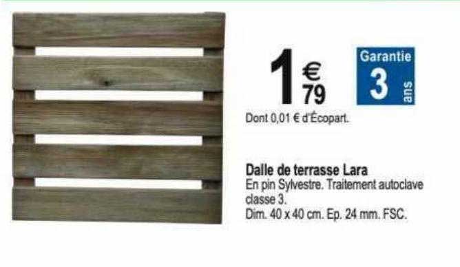 dalle de terrasse lara
