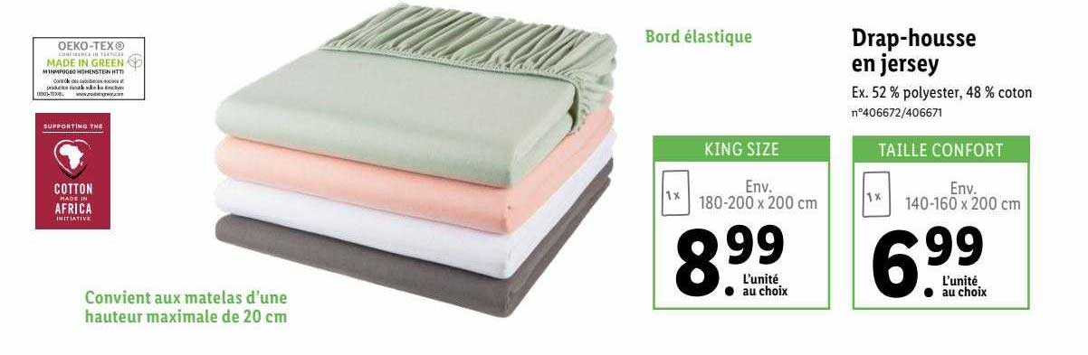 drap-housse en jersey