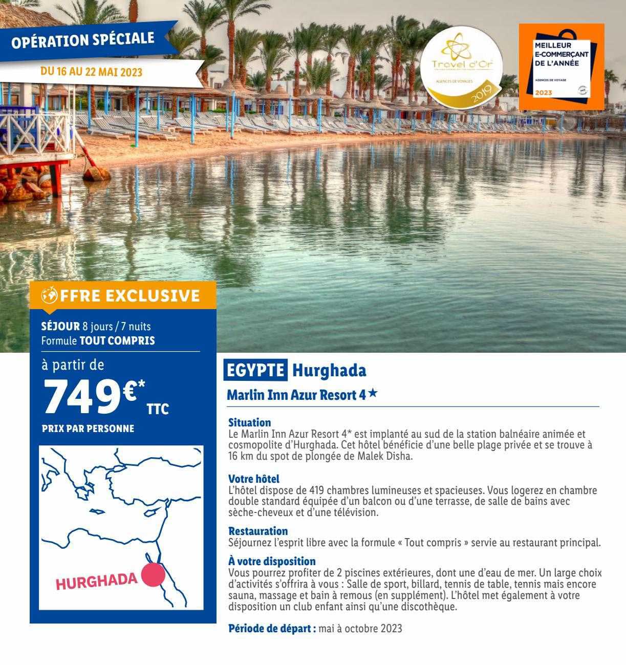 egypte hurghada : martin inn azur resort 4*