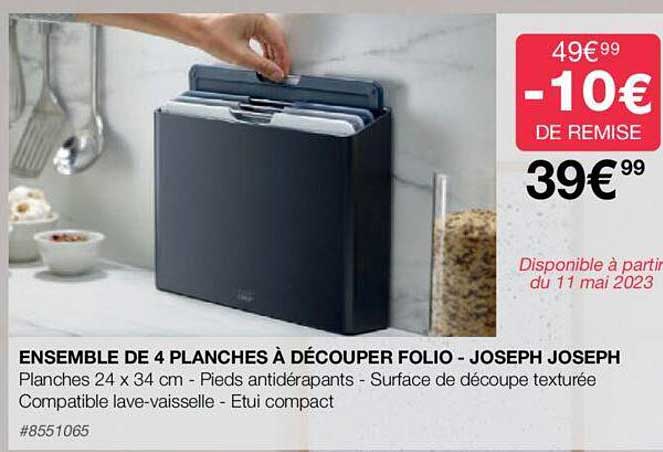 Ensemble De 4 Planches à Découper Folio - Joseph Joseph